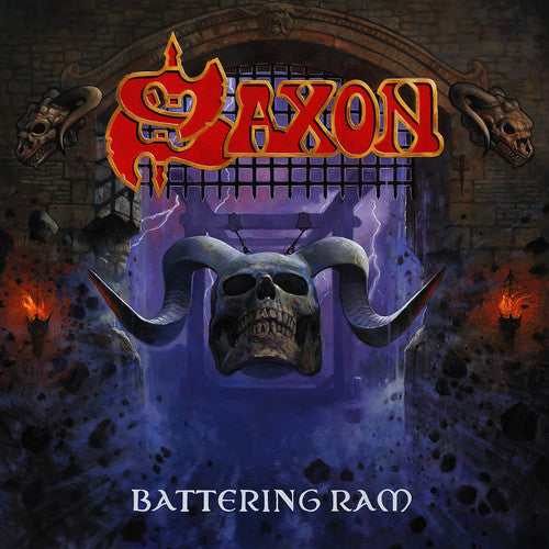 the album cover for Saxon - Battering Ram