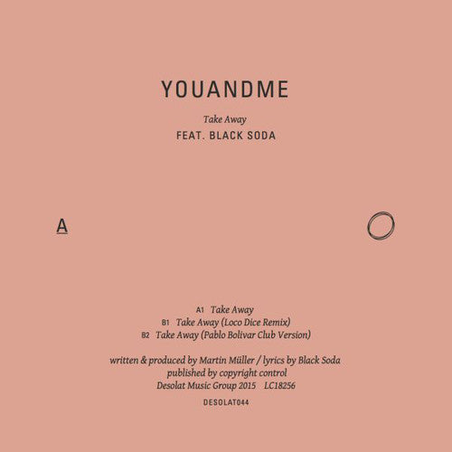 the album cover for Youandme - Take Away feat. Black Soda