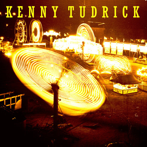 the album cover for Kenny Tudrick - Church Hill Downs / Fairgrounds [Yellow & Black Swirl Vinyl Single]