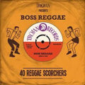 the album cover for Trojan Records Presents Boss Reggae 40 Reggae / V - Trojan Records Presents: Boss Reggae - 40 Reggae Scorchers