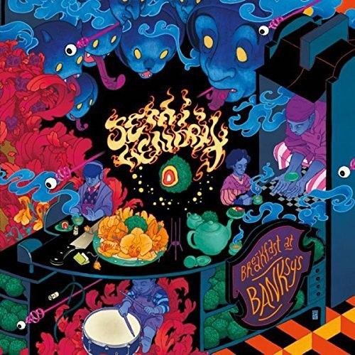 the album cover for Semi Hendrix - Breakfast At Banksy's [Colored Vinyl]