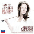the album cover for Brahms / Jansen / Pappano / Lso - Violin Concerto / Bartok: Violin Concerto No 1