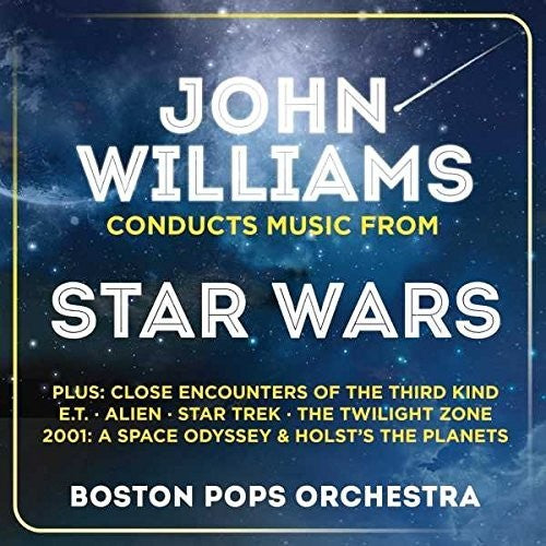 the album cover for John Williams - John Williams Conducts Music from Star Wars