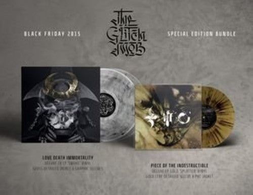 the album cover for The Glitch Mob - Love Death Immortality + Piece of the Indestructible 