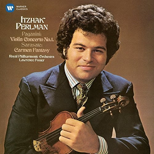 the album cover for Paganini / Itzhak Perlman / Rpo / Foster,Lawrence - Violin Concerto No 1 / Sarasate: Spanish Fantasy