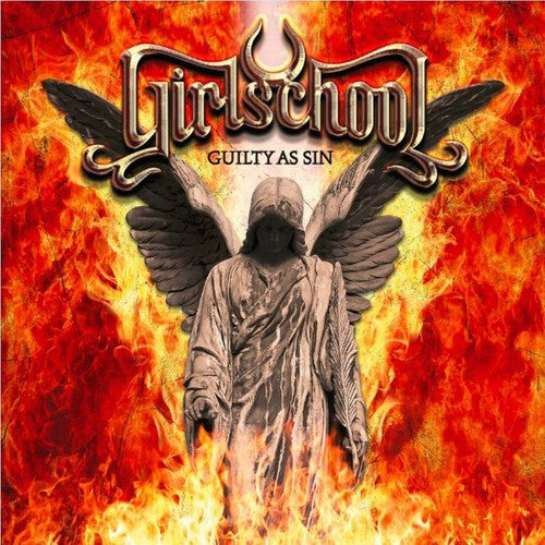 the album cover for Girlschool - Guilty As Sin