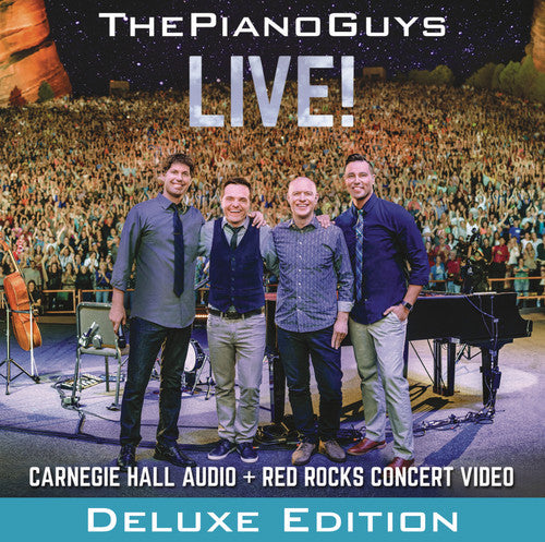the album cover for The Piano Guys - Live! [CD/DVD Deluxe Edition]