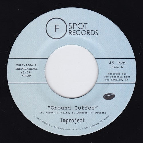 the album cover for Improject - Ground Coffee / Steppin [Vinyl Single]