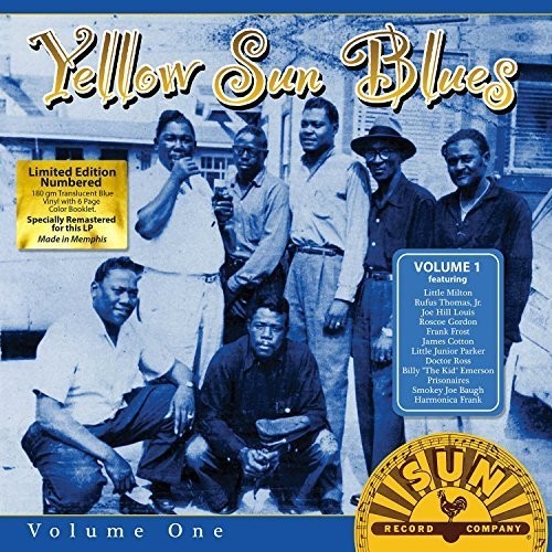 the album cover for Various Artists - Yellow Sun Blues: Volume 1 [Translucent Blue Vinyl]