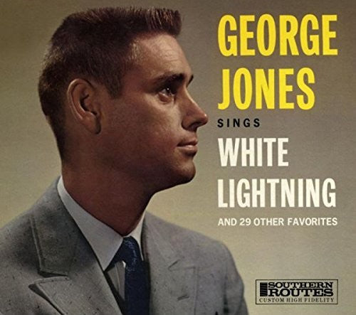 the album cover for George Jones - White Lightning