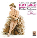 the album cover for Strauss / Diana Damrau / Thielemann - Lieder