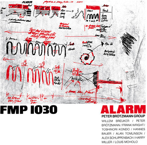 the album cover for Peter Brotzmann - Alarm
