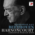 the album cover for Nikolaus Harnoncourt - Beethoven: Symphonies 4 & 5