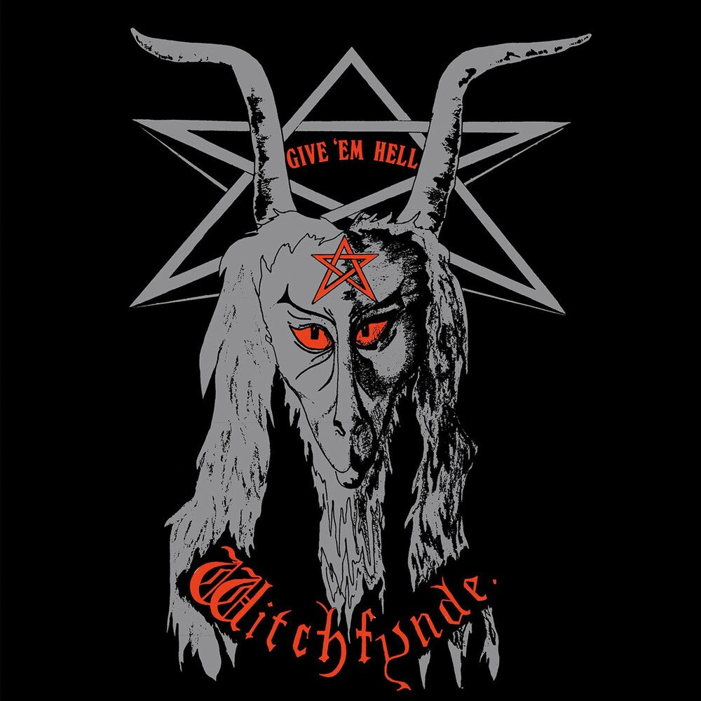 the album cover for Witchfynde - Give Em Hell