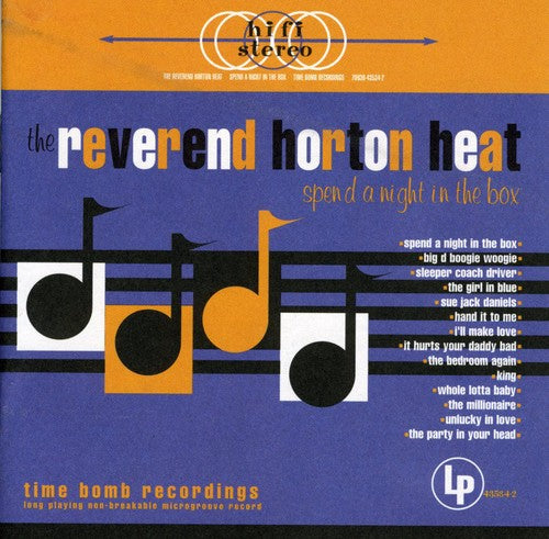 the album cover for Reverend Horton Heat - Spend a Night in the Box
