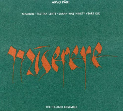the album cover for Paul Hillier - Miserere