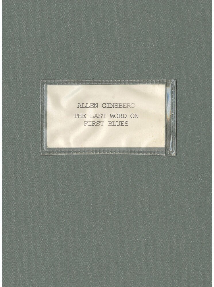 the album cover for Allen Ginsberg - Last Word On First Blues