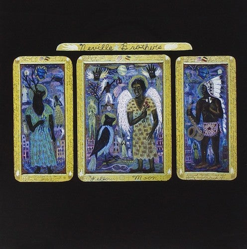 the album cover for Neville Brothers - Yellow Moon