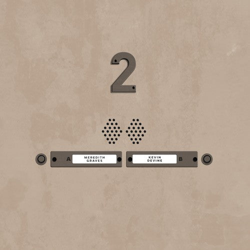 the album cover for Kevin Devine / Meredith Graves - Devinyl Splits No 2 [Vinyl Single]