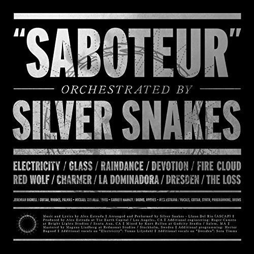 the album cover for Silver Snakes - Saboteur