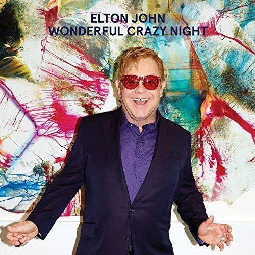 the album cover for Elton John - Wonderful Crazy Night