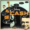 the album cover for Johnny Cash - With His Hot and Blue Guitar