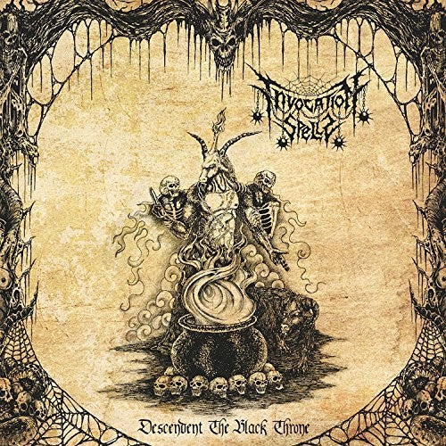 the album cover for Invocation Spells - Descendent the Black Throne