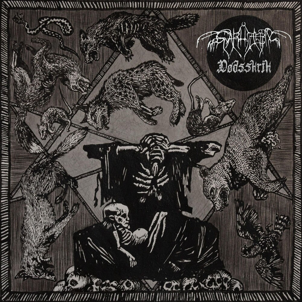 the album cover for Svarttjern - Dodsskrik