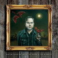 the album cover for Austin Lucas - Between The Moon & The Midwest