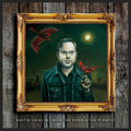 the album cover for Austin Lucas - Between The Moon & The Midwest