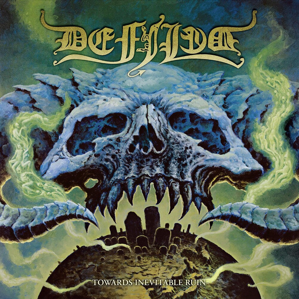 the album cover for Defiled - Towards Inevitable Ruin