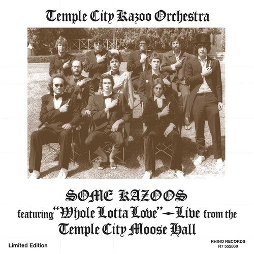 the album cover for Temple City Kazoo Orchestra - Some Kazoos (7 Burgundy Vinyl)