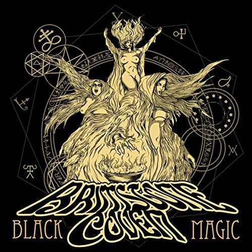 the album cover for Brimstone Coven - Black Magic