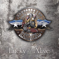 the album cover for Confederate Railroad - Lucky To Be Alive