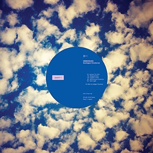 the album cover for Immersion - Analogue Creatures