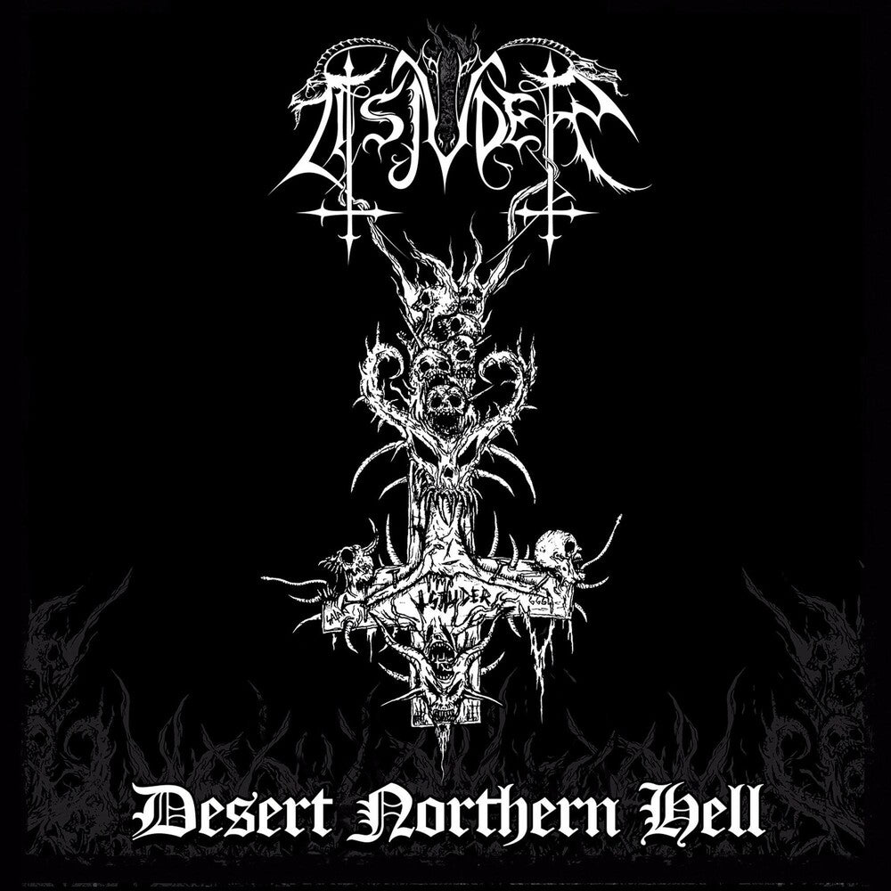 the album cover for Tsjuder - Desert Northern Hell