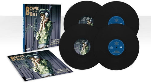 the album cover for David Bowie - Bowie At The Beeb: The Best Of The BBC Radio Sessions '68-'72 [Limited Edition 4LP 180 Gram Vinyl Box Set]