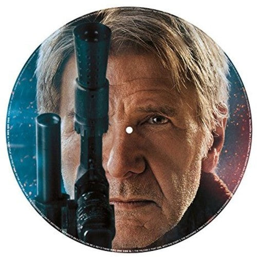 the album cover for Soundtrack - Star Wars: The Force Awakens "March of the Resistance b/w Rey's Theme" (Millennium Falcon)