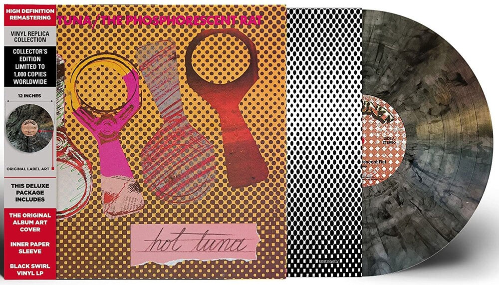 the album cover for Hot Tuna - Phosphorescent Rat (Blk) [Colored Vinyl] (Gate) [Limited Edition]