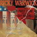 the album cover for Ricky Warwick - When Patsy Cline Was Crazy (And Guy Mitchell Sang The Blues)/Hearts On