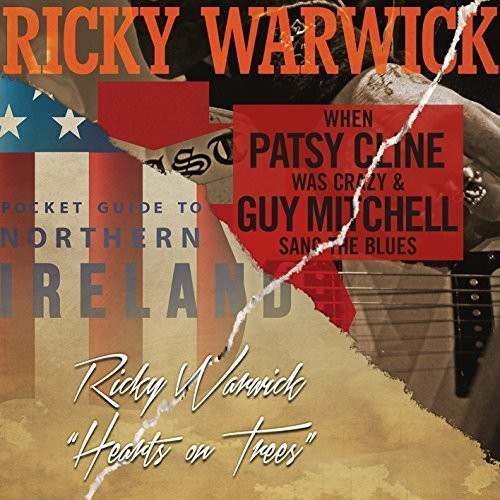 the album cover for Ricky Warwick - When Patsy Cline Was Crazy (And Guy Mitchell Sang The Blues)/Hearts On