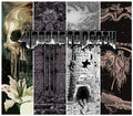 the album cover for Cemetery Filth / Ectovoid / Sabbatory / Trenchrot - 4 Doors to Death