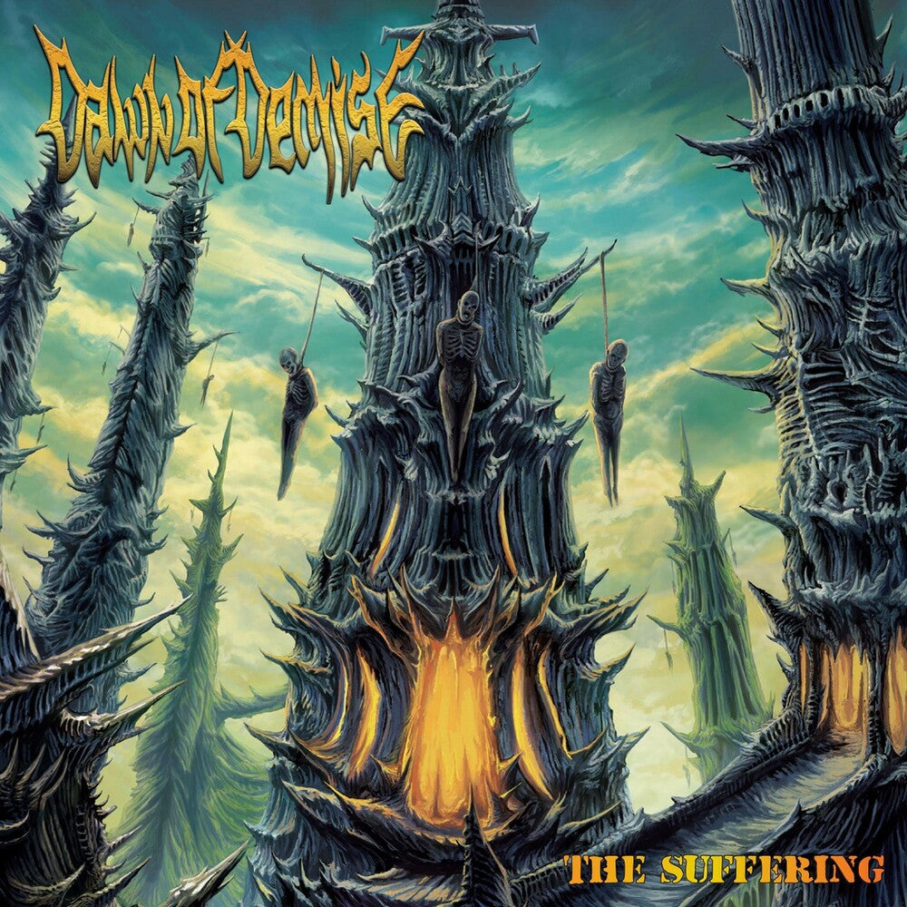 the album cover for Dawn Of Demise - The Suffering