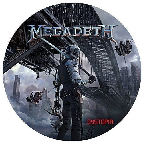 the album cover for Megadeth - Dystopia [Limited Edition Picture Disc Vinyl]