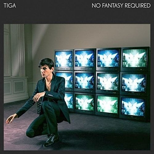 the album cover for Tiga - No Fantasy Required
