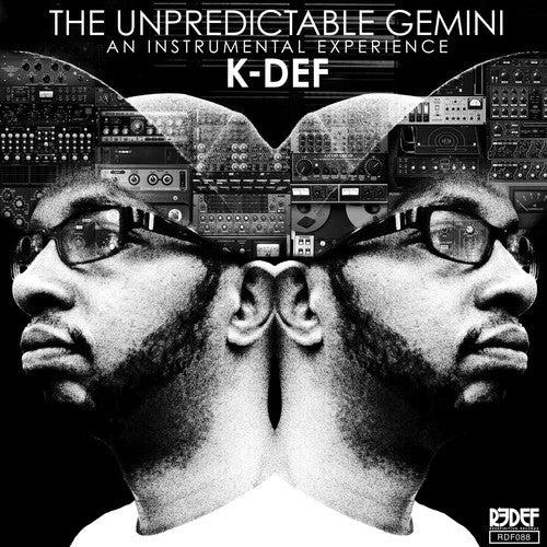 the album cover for K-Def - The Unpredictable Gemini