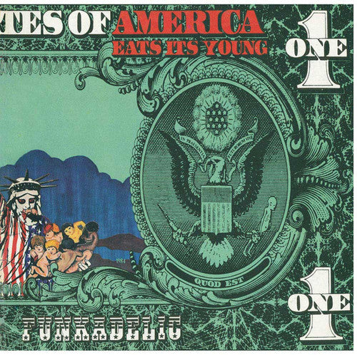 the album cover for Funkadelic - America Eats Its Young [Limited Edition Red & Green Vinyl]