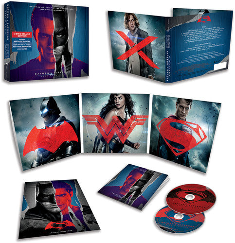 the album cover for Batman V Superman [Movie] - Batman V Superman: Dawn Of Justice [Deluxe Soundtrack]