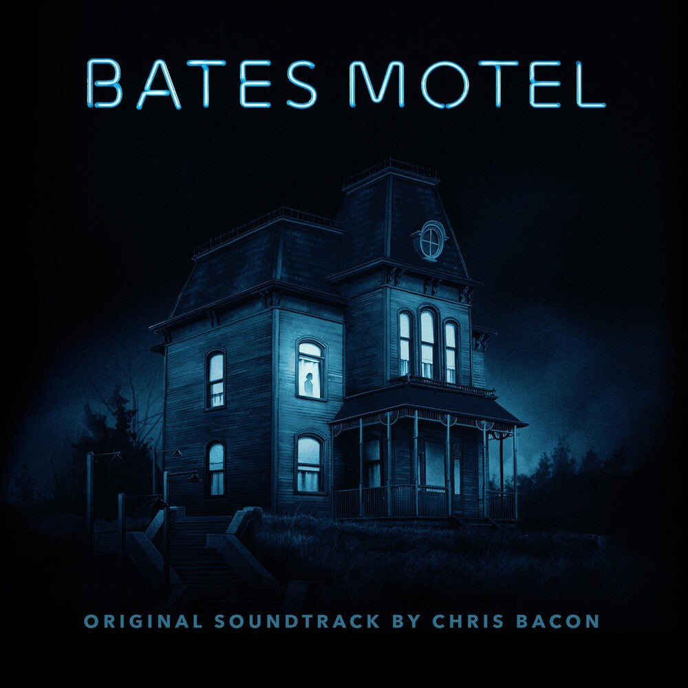 the album cover for Chris Bacon - Bates Motel (Original Motion Picture Soundtrack)