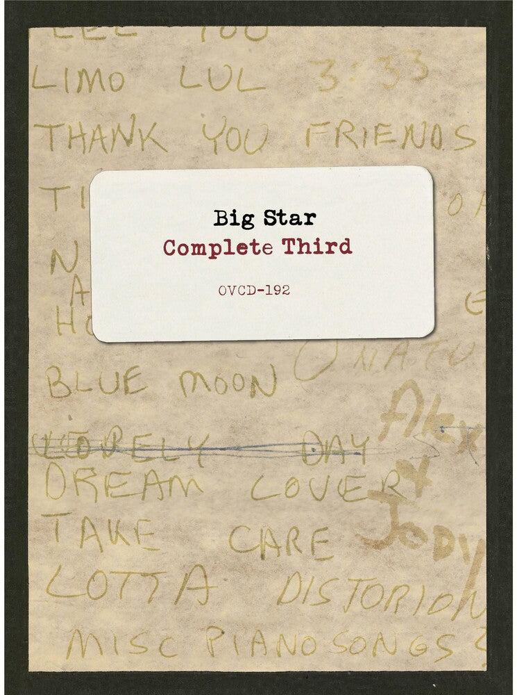 the album cover for Big Star - Complete Third